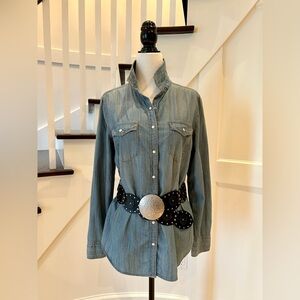 Y2K Studded Medallion Belt